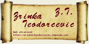 Zrinka Teodorčević vizit kartica